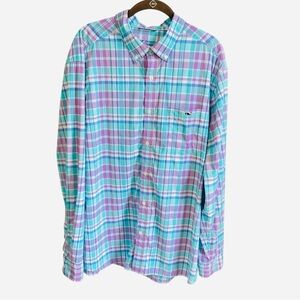 Vineyard Vines Performance On-the-Go Button Down Shirt Men’s XL